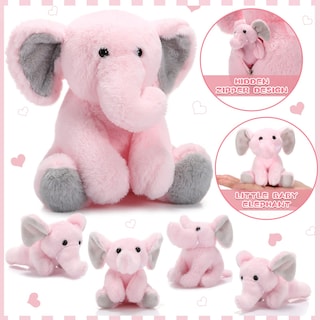 Foto 4 | Foto 4 | Set De Peluche Con Elefantes De Peluche Con Bebés Para Decoración De Fiestas - Venta Internacional.