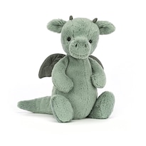 Peluche Jellycat Bashful Dragon, Tamaño Mediano, 30 Cm - Venta Internacional.