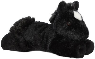 Foto 2 | Foto 2 | Peluche Miniflopsie Caballo Negro 20 cm - Venta Internacional