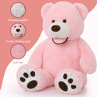 Foto 5 | Foto 5 | Peluche Gigante De Peluche Rosa Morismos De 39 Pulgadas - Venta Internacional.