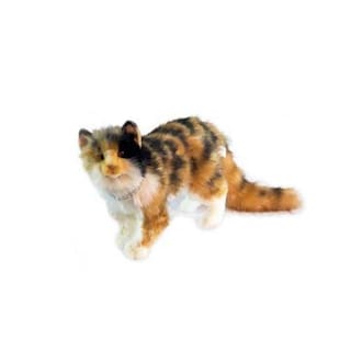 Foto 1 | Foto 1 | Gata De Peluche Hansa Calico Alamo Cat Betty De Pelo Largo, 30 Cm - Venta Internacional.