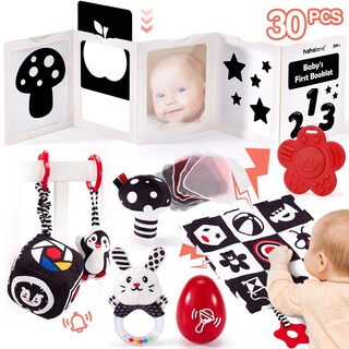Foto 1 | Foto 1 | Set De Juguetes Sensoriales Hahaland High Contrast Para Recién Nacidos De 0 A 6 Meses - Venta Internacional.