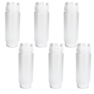 Foto 7 | Foto 7 | 6 Botellas Dispensadores Doble Tapa Para Salsa 12 Oz 350 Ml Vencort