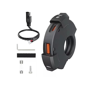 Foto 1 | Foto 1 | Cargador Celular Moto Adaptador Impermeable Doble Usb Type C Eo Safe Imports Negro