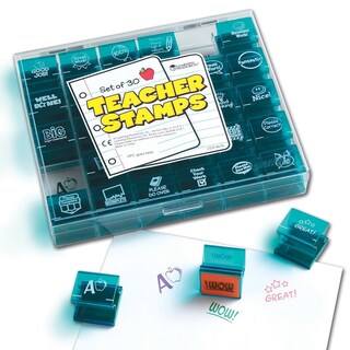Foto 2 | Foto 2 | Set De 30 Sellos Para Profesores, Recursos De Aprendizaje, Jumbo, Ilustrados - Venta Internacional.