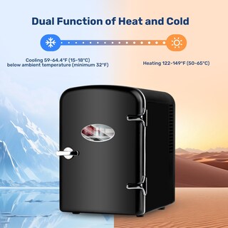 Foto 3 | Foto 3 | Minirefrigerador De Observación Simple Deluxe De 4 Litros, Negro - Venta Internacional.