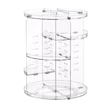 Organizador para Cosméticos de Acrílico Multinivel Giratorio Transparente