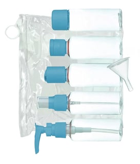 Foto 4 | Foto 4 | Kit De Viaje Botellas Rellenables Frascos Bolsillo Estuche Azul
