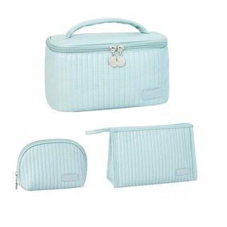 Foto 1 | Foto 1 | Cosmetiquera Neceser Estuches De Maquillaje Bolsa Viaje 3pz Eo Safe Imports Esi-18475 Azul