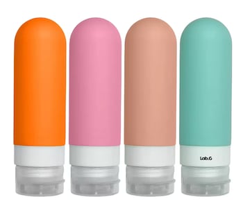 Foto 1 | Foto 1 | Botellas De Viaje Lab.g Para Artículos De Tocador, 4 Unidades Colores