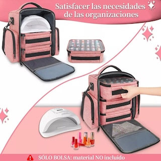 Foto 3 | Foto 3 | Maletin De Maquillaje Bolsa Organizadora Estuche Eo Safe Imports Esi-21360 Rosa