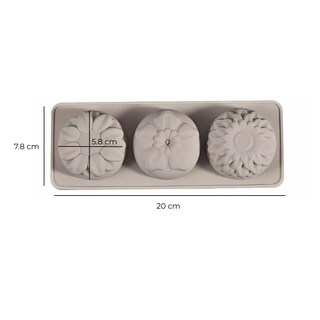 Foto 3 | Foto 3 | Molde Para Jabon 3 Flores De Silicón Para Brincolaje, Diy, Manualidades