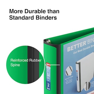 Foto 3 | Foto 3 | Anillas En D De 2 Pulgadas De Binder Staples Better, Color Verde - Venta Internacional.