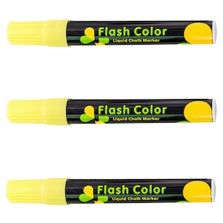 Foto 2 | Foto 2 | Marcadores Office Supply Mxwye003 color Amarillo Neón 3 Piezas