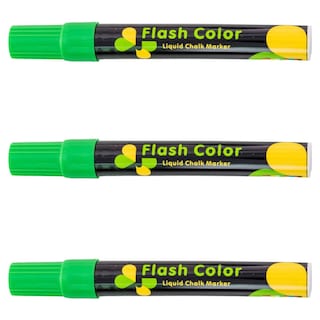 Foto 2 | Foto 2 | Marcadores Office Supply Mxmqg-003 color Verde Neón 3 Piezas