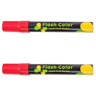 Foto 2 | Foto 2 | Plumón para Pizarra Vidrio Office Supply Mxkyr-002 2piezas Rojo Neón