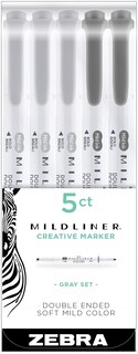 Foto 2 | Foto 2 | Rotulador Zebra Pen Grays Zebra Highliter, 5 Unidades, Paquete De 5 - Venta Internacional.
