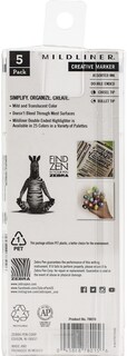 Foto 3 | Foto 3 | Rotulador Zebra Pen Grays Zebra Highliter, 5 Unidades, Paquete De 5 - Venta Internacional.