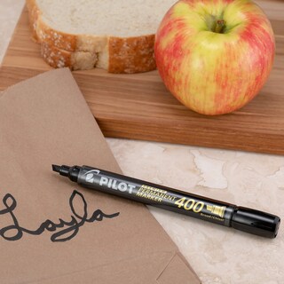 Foto 4 | Foto 4 | Rotuladores Permanentes Pilot Premium 400, Punta Ancha Y Cincelada, Color Negro I - Venta Internacional.