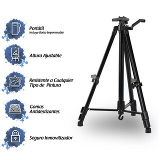 Foto 2 | Foto 2 | Caballete Negro Con Altura Ajustables Arterox