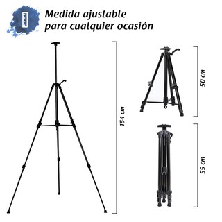 Foto 3 | Foto 3 | Caballete Negro Con Altura Ajustables Arterox
