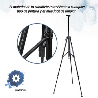 Foto 4 | Foto 4 | Caballete Negro Con Altura Ajustables Arterox