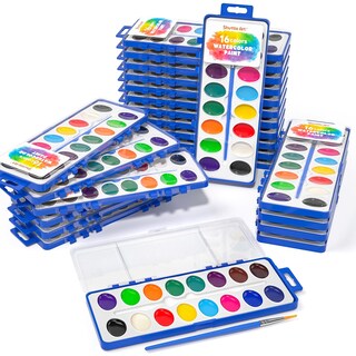 Foto 1 | Foto 1 | Set De Pintura De Acuarela Shuttle Art, 16 Colores, Paquete De 24 Con Pinceles - Venta Internacional.