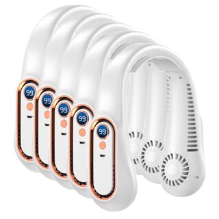 Foto 2 | Foto 2 | Ventiladores Mini De Cuello Ventdepot Mxazw-005 5 Piezas Blanco