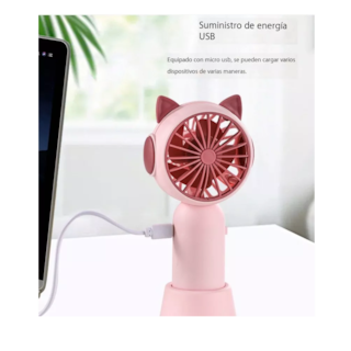 Foto 4 | Foto 4 | Ventilador de Mano Recargable Rosa