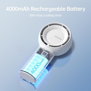 Foto 3 | Foto 3 | Turboventilador Portátil Jisulife Recargable Blanco - Venta Internacional