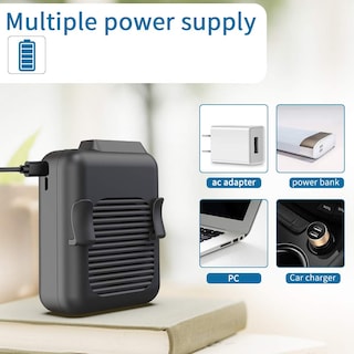 Foto 7 | Foto 7 | Ventilador de Cintura Portátil Koonie Recargable Con Fuerte Flujo De Aire 23h - Venta Internacional