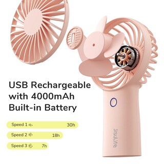 Foto 2 | Foto 2 | Ventilador Portátil JISULIFE Recargable USB 4000mAh - Multicolor