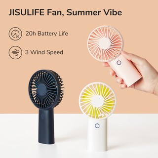 Foto 3 | Foto 3 | Ventilador Portátil JISULIFE Recargable USB 4000mAh - Multicolor