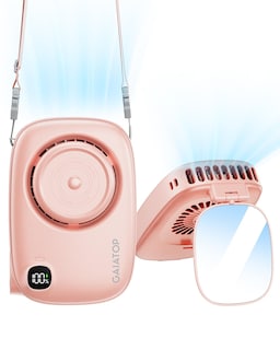 Foto 1 | Foto 1 | Ventilador De Cuello Portátil Gaiatop Mini Recargable Con Espejo Giratorio De 360° - Venta Internacional.