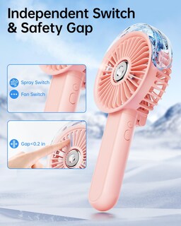 Foto 5 | Foto 5 | Ventilador Nebulizador Portátil Sweetfull Plegable 180° Con Tanque De Agua De 30 Ml - Venta Internacional.