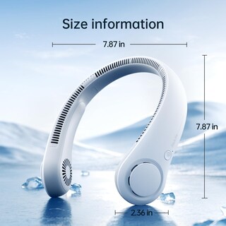 Foto 7 | Foto 7 | Ventilador De Cuello Portátil Jisulife, Sin Hojas, Recargable, 4000 Mah, Gris - Venta Internacional.