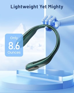 Foto 6 | Foto 6 | Ventilador De Cuello Sweetfull Portátil Con Refrigeración De 360°, Sin Aspas, 4000 Mah - Venta Internacional.