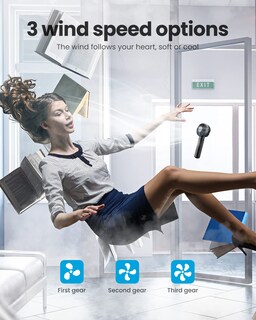 Foto 4 | Foto 4 | Ventilador Portátil Gaiatop Negro-Venta Internacional
