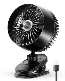 Foto 1 | Foto 1 | Ventilador con Clip Koonie USB Strong Wind Ultrasilencioso Negro - Venta Internacional