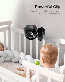 Foto 4 | Foto 4 | Ventilador con Clip Koonie USB Strong Wind Ultrasilencioso Negro - Venta Internacional