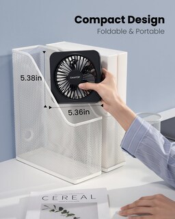 Foto 5 | Foto 5 | Ventilador de Escritorio Gaiatop Usb de 5 Pulgadas 3 Velocidades Inclinación 180° Plegable - Venta Internacional