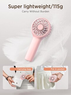 Foto 5 | Foto 5 | Ventilador Portátil Easyacc Rosa-Venta Internacional