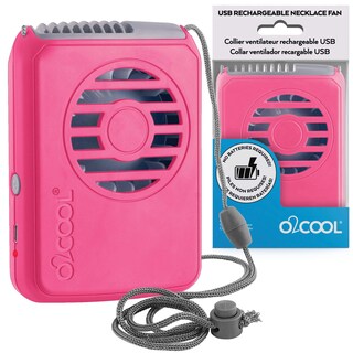Foto 2 | Foto 2 | Ventilador De Refrigeración O2cool, Cuello Portátil, Viaje Personal, Usb, Rosa - Venta Internacional.