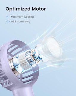 Foto 5 | Foto 5 | Ventilador Portátil Gaiatop Mini De Mano De 3 Velocidades, 2000 Mah, Morado - Venta Internacional.