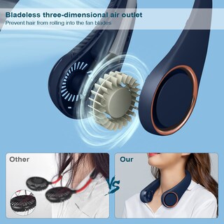Foto 5 | Foto 5 | Ventilador De Cuello Civpower Portátil Para Refrigeración Personal, Recargable, 4000 Mah - Venta Internacional.