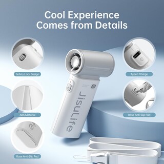 Foto 5 | Foto 5 | Ventilador De Mano Jisulife Life9 Turbo 5000 Mah Recargable Por Usb - Venta Internacional.