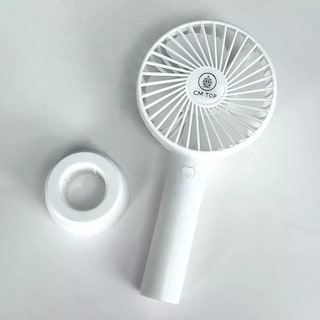 Foto 2 | Foto 2 | Ventilador Mini Portátil Recargable Usb Con Base Y Mano Para Viajar Oficina Estudiar En Casa Color Blanco
