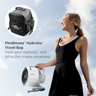 Foto 3 | Foto 3 | Ventilador Portátil Shark Flexbreeze Hydrogo Con Bolsa De Viaje, Color Blanco - Venta Internacional.