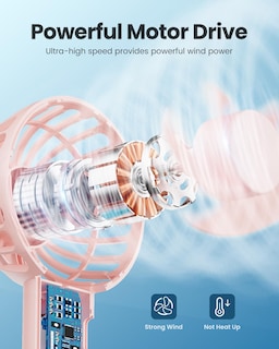 Foto 3 | Foto 3 | Mini Ventilador Portátil Portátil Gaiatop De 3 Velocidades, Recargable Por Usb - Venta Internacional.
