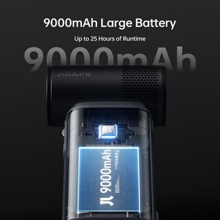 Foto 6 | Foto 6 | Ventilador De Mano Jisulife Portable Ultra2, 9000 Mah, 25 Horas, Batería Externa - Venta Internacional.